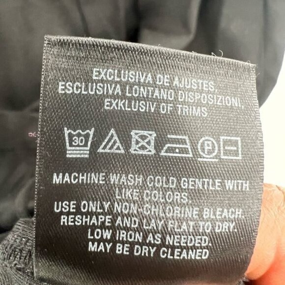 Maeve Anthropologie black dress with white bias sleeveless size 12 - Picture 7 of 8